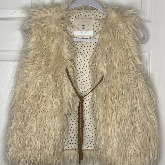 Anthropologie HEI HEI Faux Fur Vest Sz XS - Picture 5 of 9